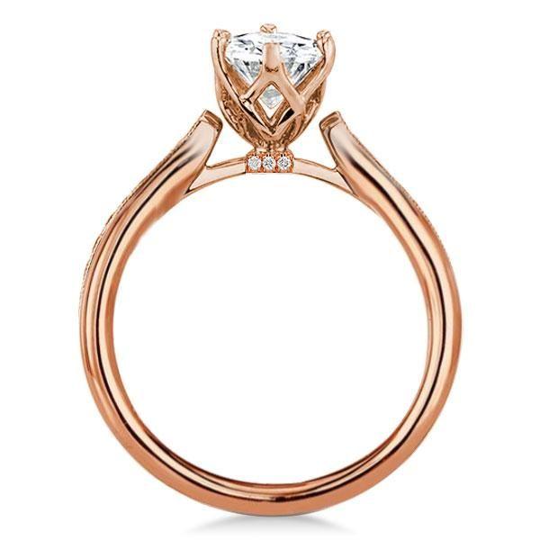 1.75 CT Oval Cut Rose Gold Plated Sterling Silver Engagement Ring