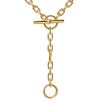 Sterling Silver 3 Ring Lariat Necklace - Adjustable Chain Necklace