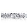 925 Sterling Silver Triple Row Eternity Stackable Wedding Ring Set