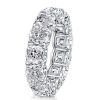925 Sterling Silver Triple Row Eternity Stackable Wedding Ring Set