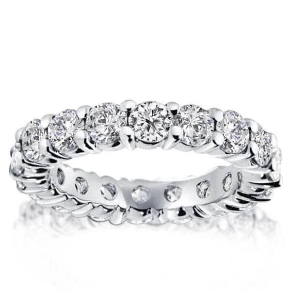 925 Sterling Silver Triple Row Eternity Stackable Wedding Ring Set