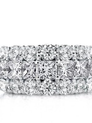 Sterling Silver Functional Wedding Band - 15.13 CT. TW.