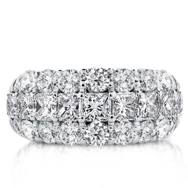 Sterling Silver Functional Wedding Band - 15.13 CT. TW.