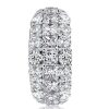 Sterling Silver Functional Wedding Band - 15.13 CT. TW.