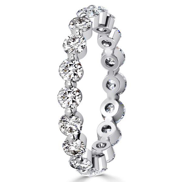 Purple & White Sapphire Sterling Silver 3-Piece Wedding Ring Set