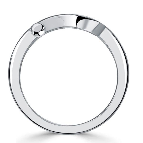 Sterling Silver Channel Set Horseshoe Ring - 0.73 CTW Cubic Zirconia - Wedding & Fashion Ring