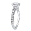 Classic Double Prong Cushion Cut Bridal Set in 925 Sterling Silver