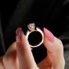 1.75 CT Oval Cut Engagement Ring in 18K Rose Gold Plated Sterling Silver