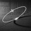 Sterling Silver Dainty Cross Bracelet for Women - 6, 7, 8, 9 Inch