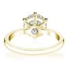 2.0 CT Round Cut 6-Prong Engagement Ring 18K Gold Plated Sterling Silver