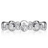0.78 CT. TW. Round Cut Eternity Band Ring, Bezel Set in 925 Sterling Silver