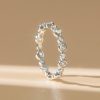 0.78 CT. TW. Round Cut Eternity Band Ring, Bezel Set in 925 Sterling Silver