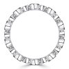 0.78 CT. TW. Round Cut Eternity Band Ring, Bezel Set in 925 Sterling Silver