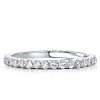 Cushion Cut Bridal Set - 925 Sterling Silver Double Prong Ring