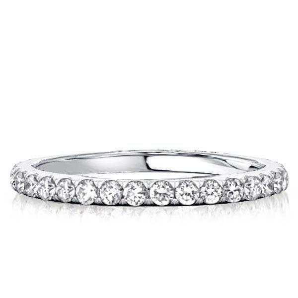 Cushion Cut Bridal Set - 925 Sterling Silver Double Prong Ring