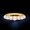 Classic Pearl Ring for Women - 18K Gold Plated Sterling Silver Jewelry