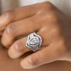 Halo Pear Cut Sterling Silver 3-Piece Wedding Set - 0.75 CT Center Stone