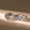 Sterling Silver Bridal Ring Set - 14.37 CTW Cubic Zirconia - Affordable & Elegant