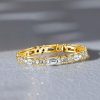 Sterling Silver Eternity Ring - Double Round & Baguette Cut Band - 1.72 CT. TW.
