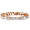 Sterling Silver Eternity Ring - Double Round & Baguette Cut Band - 1.72 CT. TW.