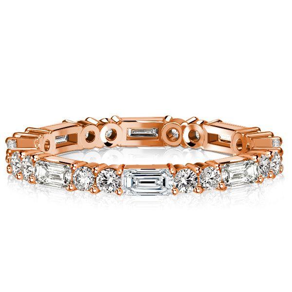 Sterling Silver Eternity Ring - Double Round & Baguette Cut Band - 1.72 CT. TW.