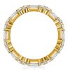 Sterling Silver Eternity Ring - Double Round & Baguette Cut Band - 1.72 CT. TW.