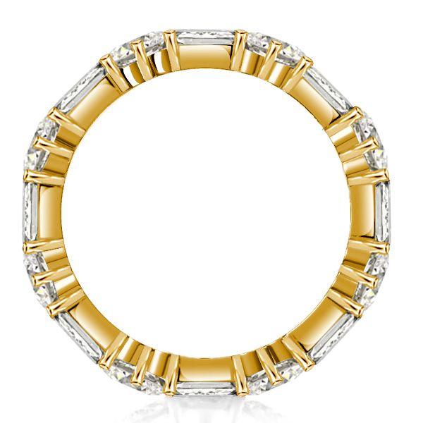 Sterling Silver Eternity Ring - Double Round & Baguette Cut Band - 1.72 CT. TW.