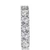 Wedding Couple Rings: Halo Eternity White Sapphire & Titanium/Sterling Silver
