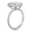 Contemporary 12MM Wide Wedding Ring in Rhodium Plated Sterling Silver
