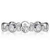 Sterling Silver Round Cut Eternity Band Ring - Bezel Set 0.78 CT. TW.