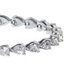 Pear Cut Tennis Bracelet - Sterling Silver, CZ, 6-9 Inches