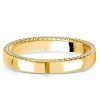 Pave White Sapphire Wedding Band - Sterling Silver Anniversary Ring for Women