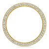 Pave White Sapphire Wedding Band - Sterling Silver Anniversary Ring for Women