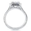 8.00 CT. Center Stone Engagement and Wedding Ring Set in Rhodium Plated Sterling Silver