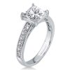 Classic White Sapphire Bridal Set Under 0 - 925 Sterling Silver Wedding Rings