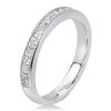 Classic White Sapphire Bridal Set Under 0 - 925 Sterling Silver Wedding Rings
