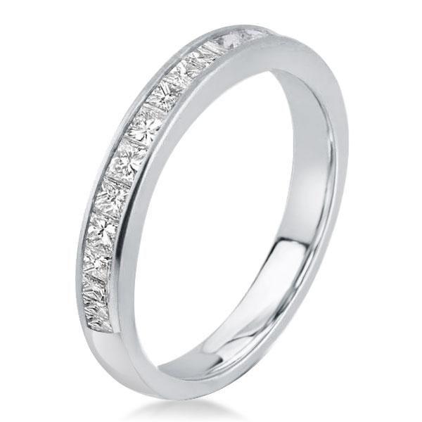 Classic White Sapphire Bridal Set Under 0 - 925 Sterling Silver Wedding Rings