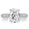 Cushion Cut Engagement Ring 6.50 CT. Center Stone 925 Sterling Silver