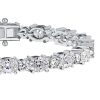 Sterling Silver Alternating Oval & Round Cut Cubic Zirconia Tennis Bracelet for Women