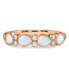 Pear Cut Opal Ring - 925 Sterling Silver Wedding Ring for Women