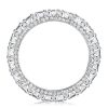 Sterling Silver Round Cut Peekaboo Eternity Wedding Band - 2.45 CT. TW