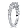 Sterling Silver Round Cut Half Eternity Band - 1.64 CT. TW.