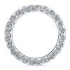 Sterling Silver Shared Prong Eternity Band with Created White Sapphires