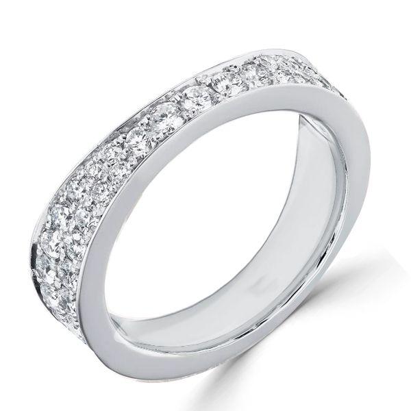 Pear Cut Two-Tone Engagement Ring Set - Sterling Silver Bridal Set