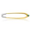 Vintage Emerald Sterling Silver Brooch Pin for Women - 925 Silver & Gold Plated