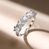 Cushion Cut Five Stone Wedding Band - 925 Sterling Silver, 3.85 CT TW