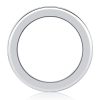 Oval Aquamarine Ring - 925 Sterling Silver Multi-Row Wedding Band for Women