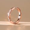 White Sapphire Lacie Wedding Band Ring in Sterling Silver