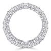 Blue Marquise & Round Cut Simulated Diamond Eternity Band in Sterling Silver