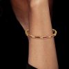 Ruby & Sapphire Princess Cut Tennis Bracelet in 18K Gold Plated Sterling Silver - Wedding Jewelry
